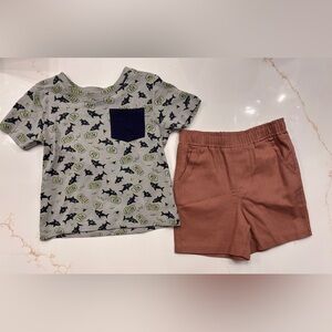 Kidgets Gray and Brown Kids Set with Star Design
